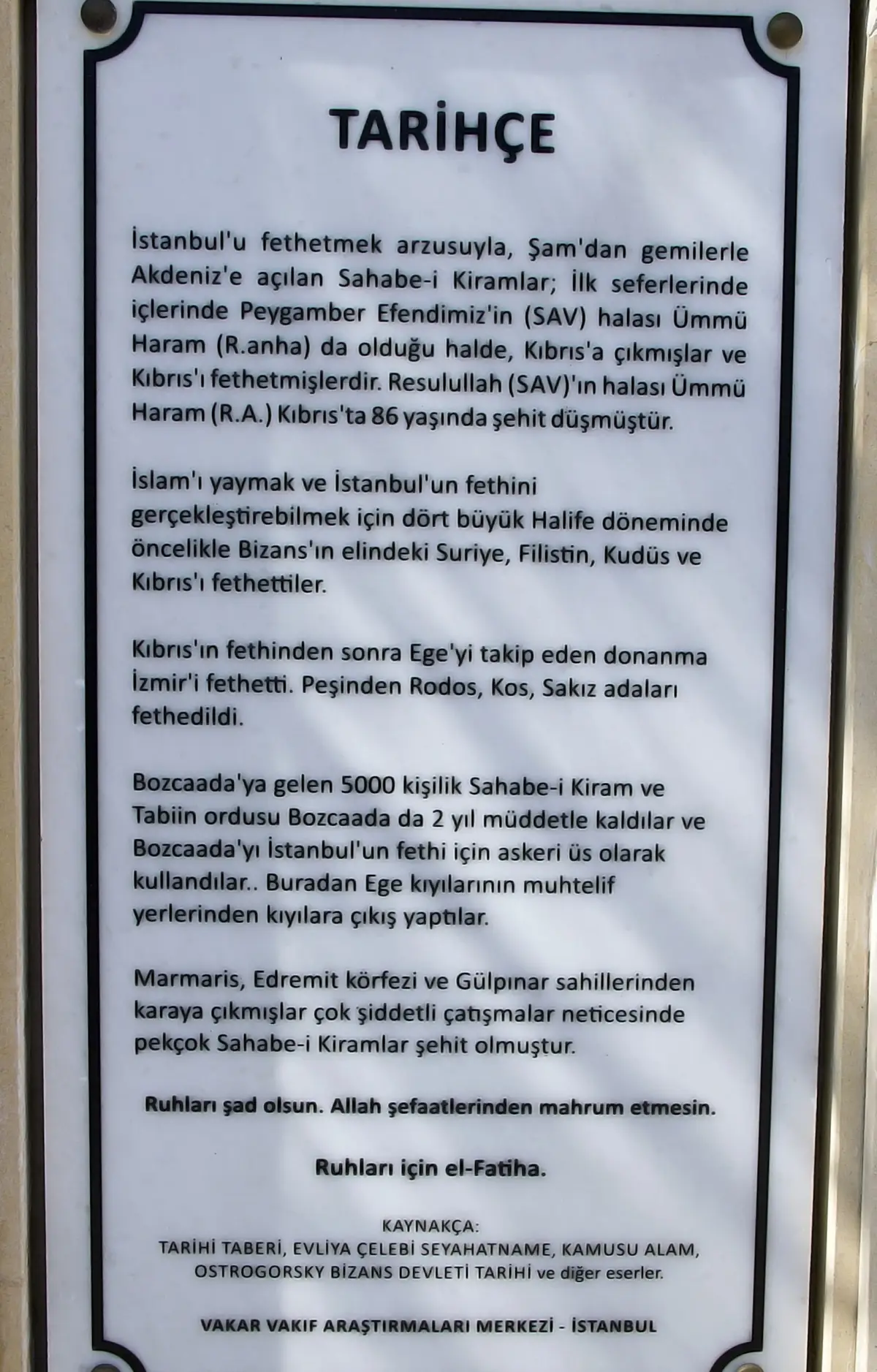 Hz. Sahabe-i Kiram R.A.